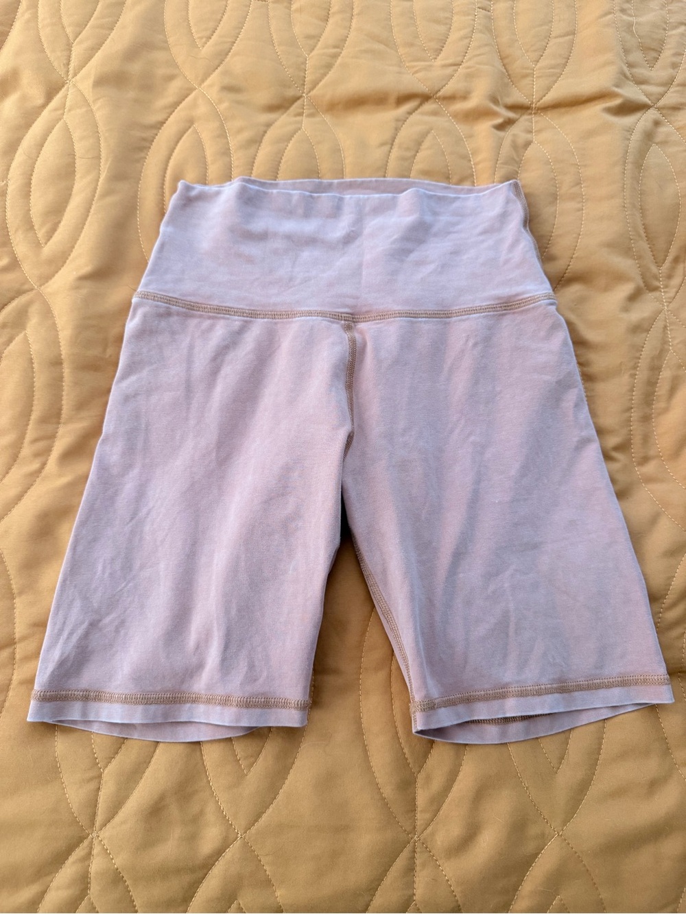 Offline by Aerie Heathered Peach bike shorts